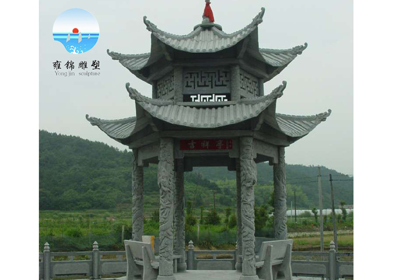 黑龙江 两层六角凉亭