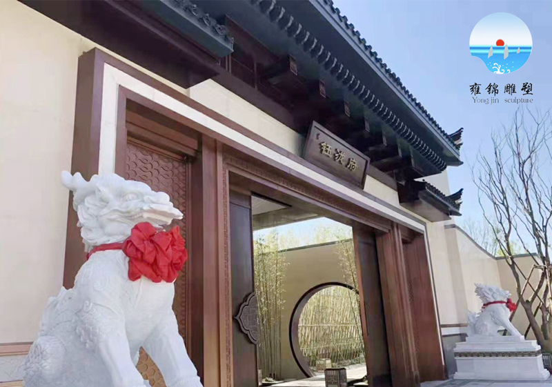 武汉新汉白玉麒麟雕塑