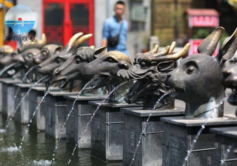 广安十二生肖喷水雕塑